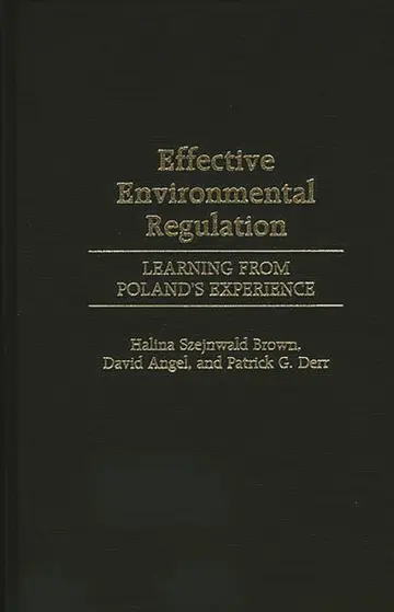 Cover of Effective Environmental Regulation