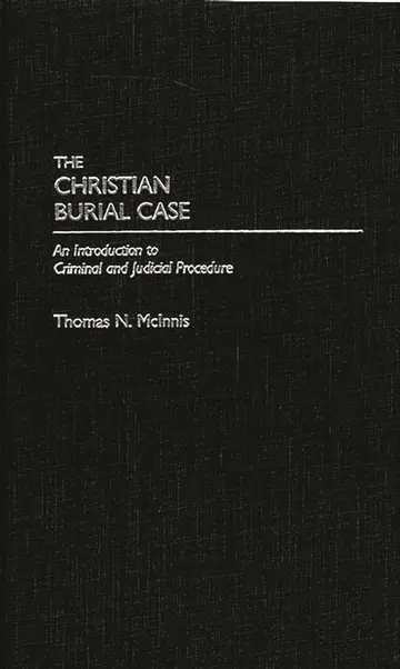 Cover of The Christian Burial Case