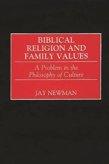 Cover of Biblical Religion and Family Values