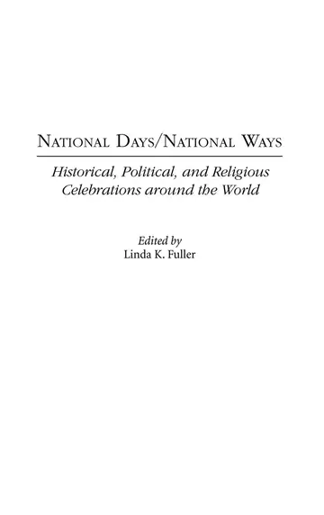 Cover of National Days/National Ways