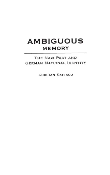 Cover of Ambiguous Memory