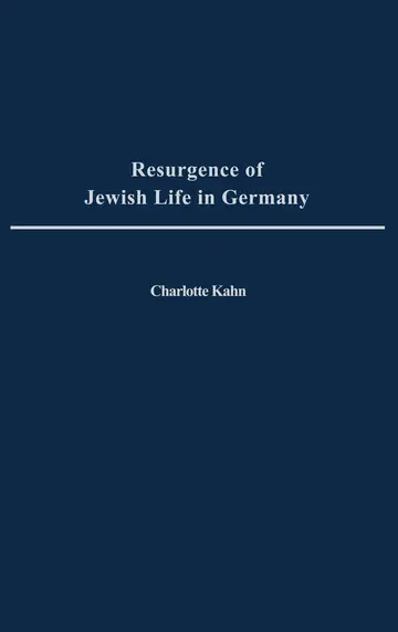 Cover of Resurgene of Jewish Life in Germany