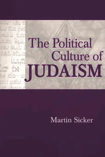 Cover of The Political Culture of Judaism
