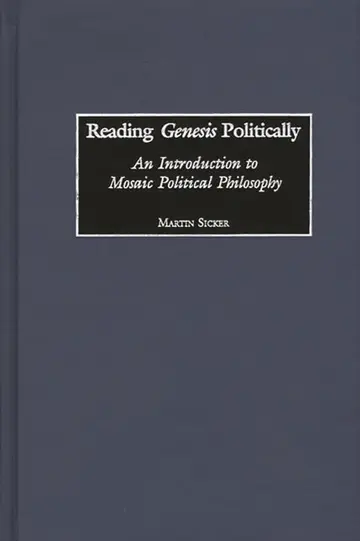 Cover of Reading Genesis Politically
