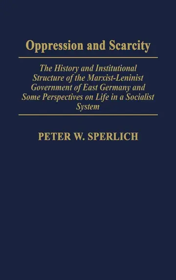 Cover of Oppression and Scarcity