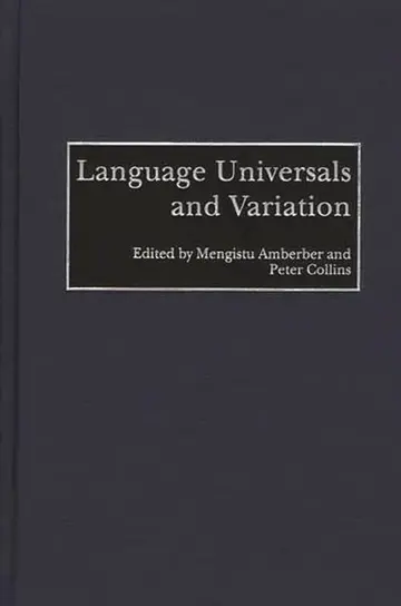 Cover of Language Universals and Variation
