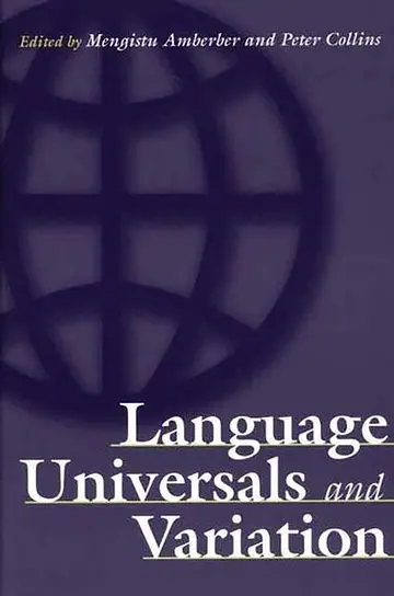 Cover of Language Universals and Variation