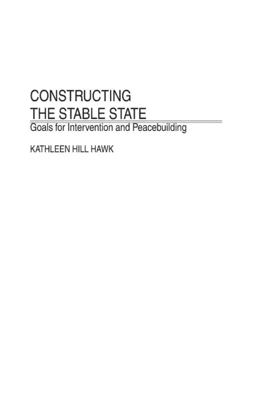 Cover of Constructing the Stable State