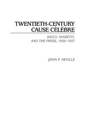 Cover of Twentieth-Century Cause Celebre