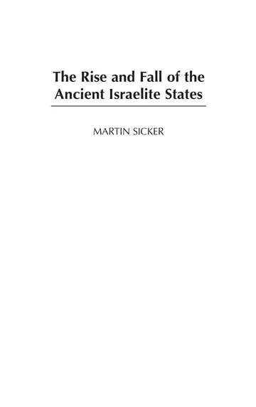 Cover of The Rise and Fall of the Ancient Israelite States