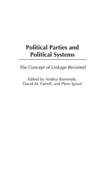 Cover of Political Parties and Political Systems