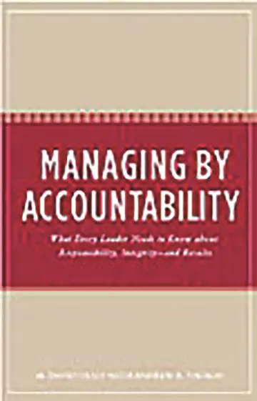Cover of Managing by Accountability