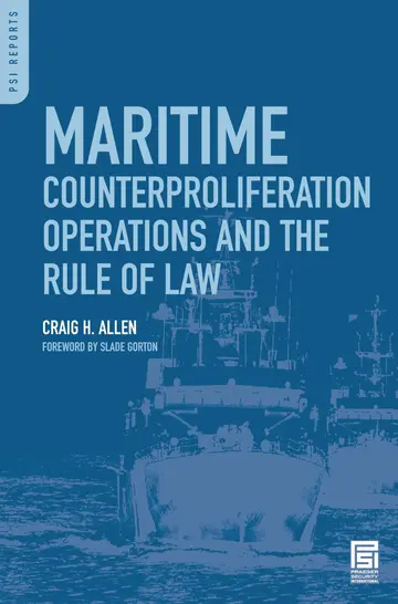 Cover of Maritime Counterproliferation Operations and the Rule of Law