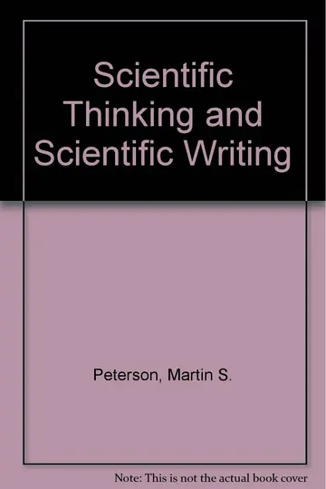 Cover of Scientific Thinking and Scientific Writing
