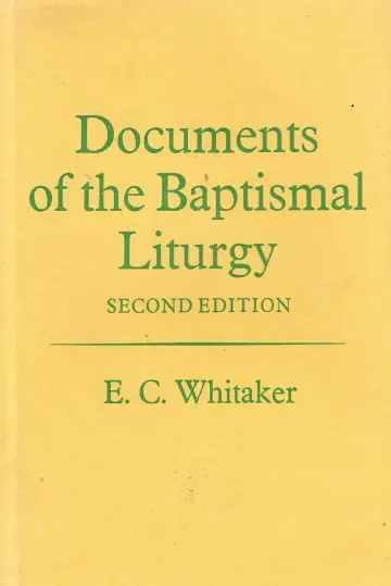 Cover of Documents of the Baptismal Liturgy