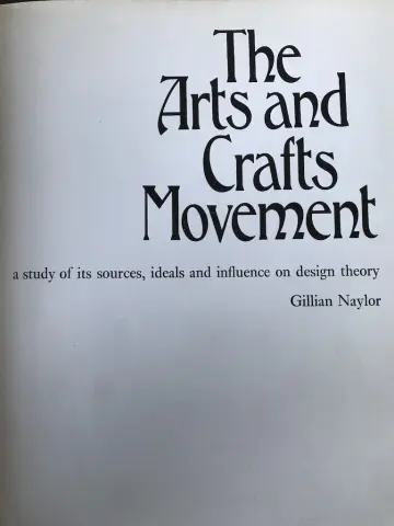 Cover of Arts and Crafts Movement