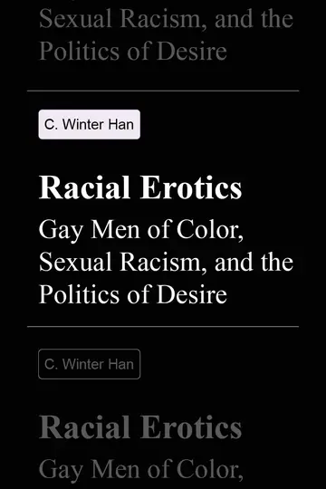 Cover of Racial Erotics