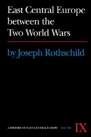 Cover of East Central Europe Between the Two World Wars