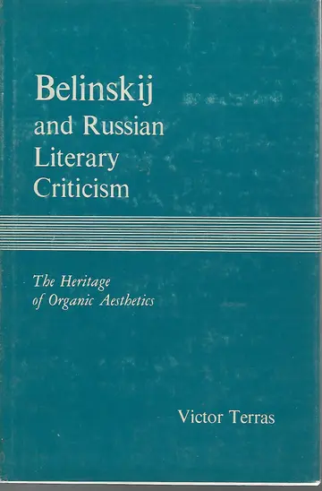 Cover of Belinskij and Russian Literary Criticism