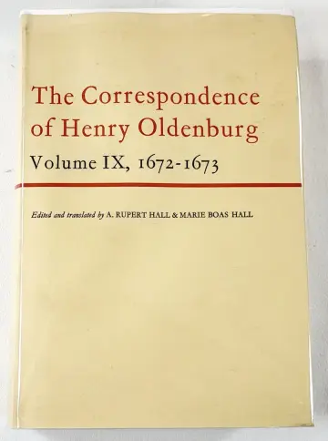 Cover of Correspondence of Henry Oldenburg 1672-1673