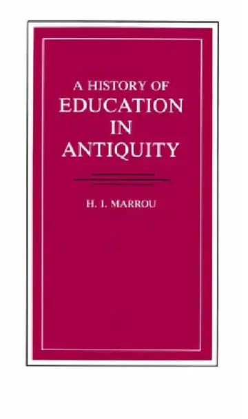 Cover of A History of Education in Antiquity