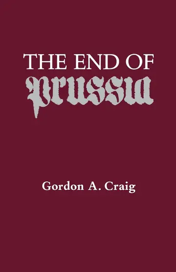 Cover of The End of Prussia