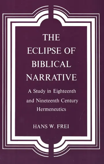Cover of The Eclipse of Biblical Narrative