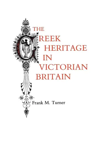 Cover of The Greek Heritage in Victorian Britain