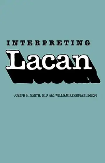 Cover of Interpreting Lacan