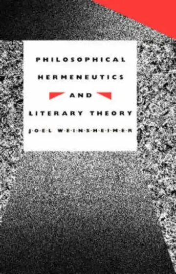 Cover of Philosophical Hermeneutics and Literary Theory