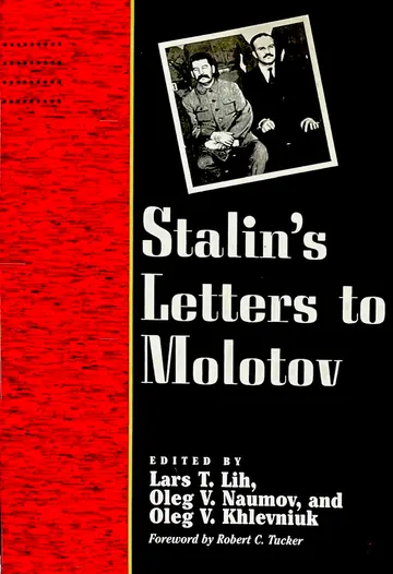 Cover of Stalin′s Letters to Molotov 1925–1936 English Ed