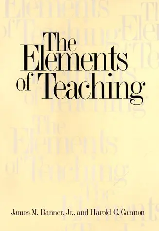 Cover of The Elements of Teaching
