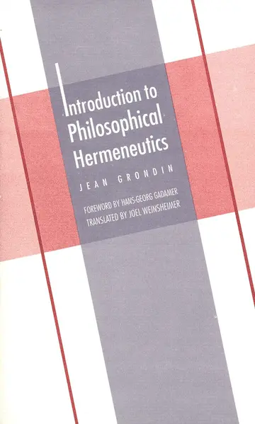 Cover of Introduction to Philosophical Hermeneutics