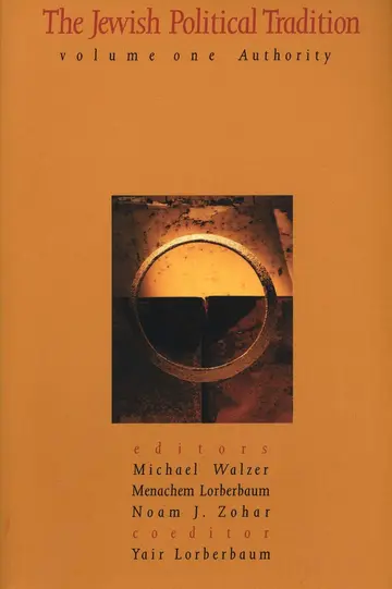 Cover of The Jewish Political Tradition – Authority V 1