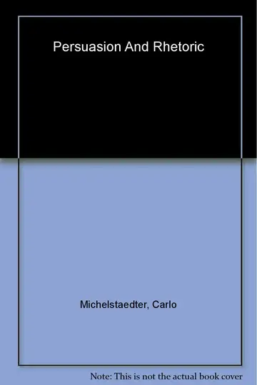 Cover of Persuasion and Rhetoric