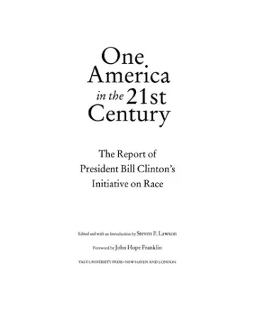 Cover of One America in the 21st Century