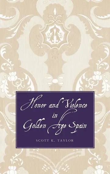 Cover of Honor and Violence in Golden Age Spain