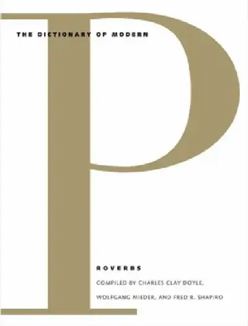 Cover of Dictionary of Modern Proverbs