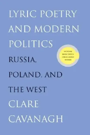 Cover of Lyric Poetry and Modern Politics