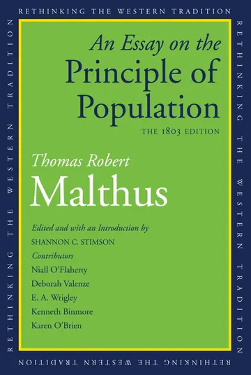 Cover of An Essay on the Principle of Population – The 1803 Edition