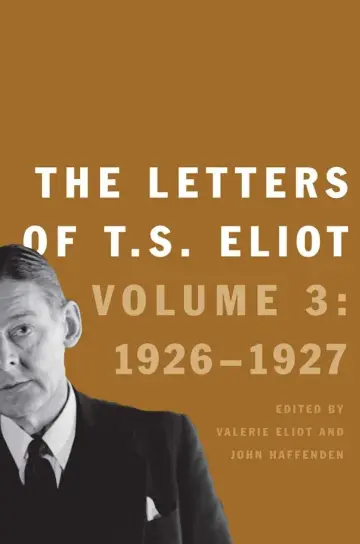 Cover of The Letters of T.S. Eliot