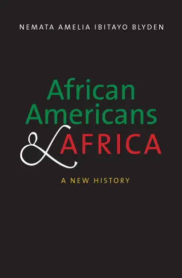 Cover of African Americans and Africa – A New History