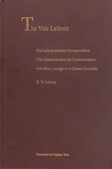 Cover of The Leibniz–Arnauld Correspondence