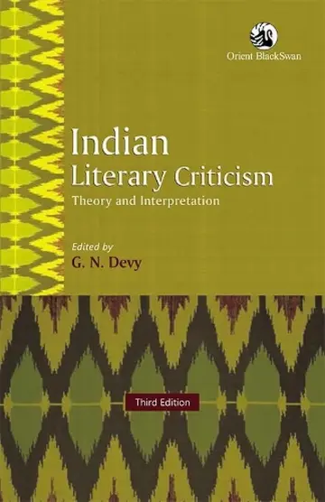 Cover of Indian Literary Criticism