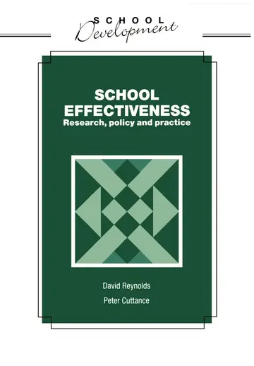 Cover of School Effectiveness