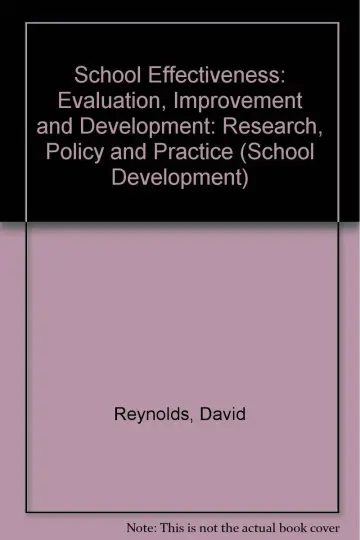 Cover of School Effectiveness