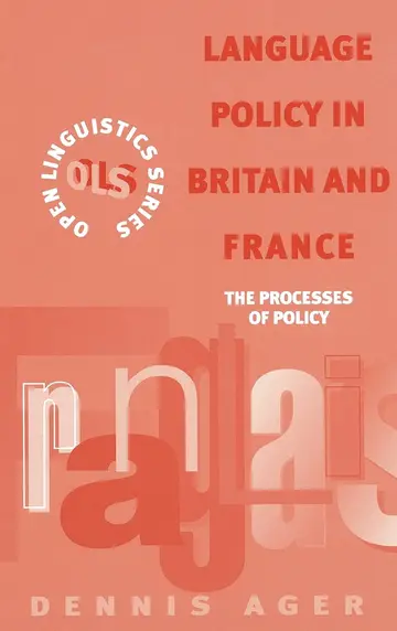 Cover of Language Policy in Britain and France