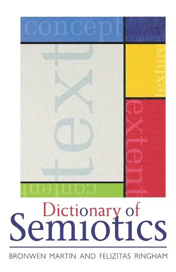 Cover of Cassell Dictionary of Semiotics