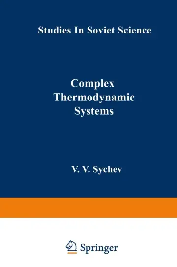 Cover of Complex Thermodynamic Systems