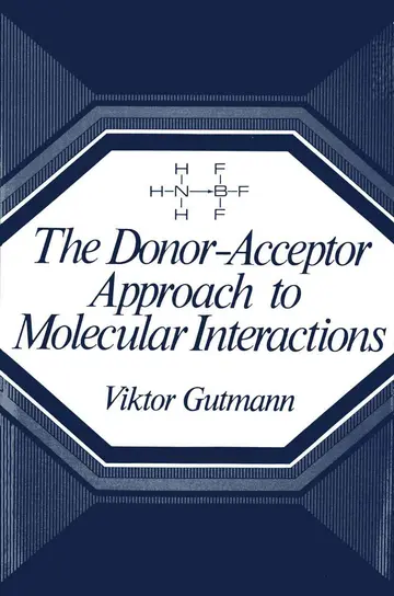 Cover of The Donor-Acceptor Approach to Molecular Interactions
